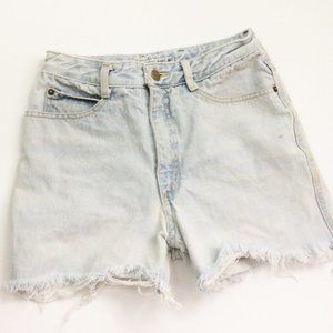 VTG High Rise Destroyed Jean Cutoff Shorts Guess
